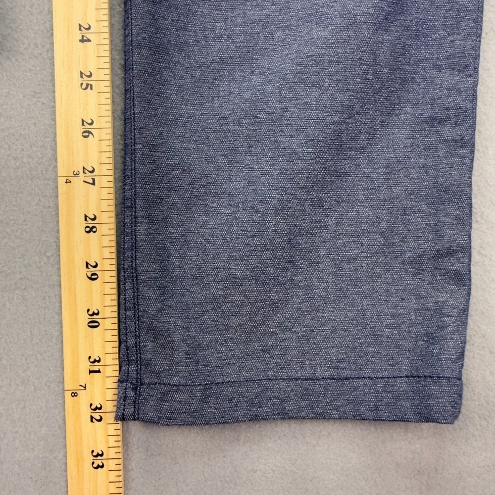 Lululemon Commission Pant Slim Blue Heathered Mens 34 Chino Trousers
